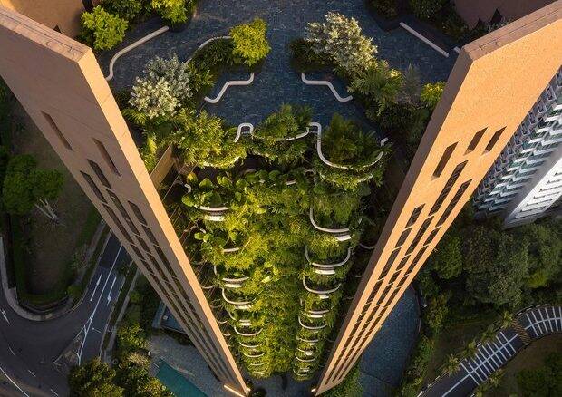 Novo arranha-céu em Singapura explora paisagismo nas varandas
