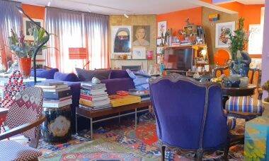 Por dentro do apartamento supercolorido de Astrid Fontenelle. Imagem: Reprodução/GNT