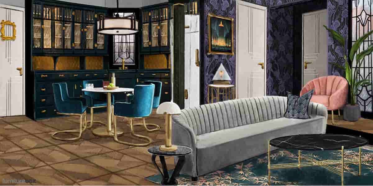 O apartamento de Friends foi imaginado em sete outros estilos de decoração. Fotos: Divulgação/ Furniturebox