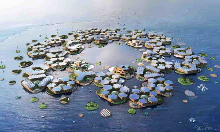 Projeto de cidade flutuante na Coreia do Sul é aprovado. Fotos: Divulgação/ BIG