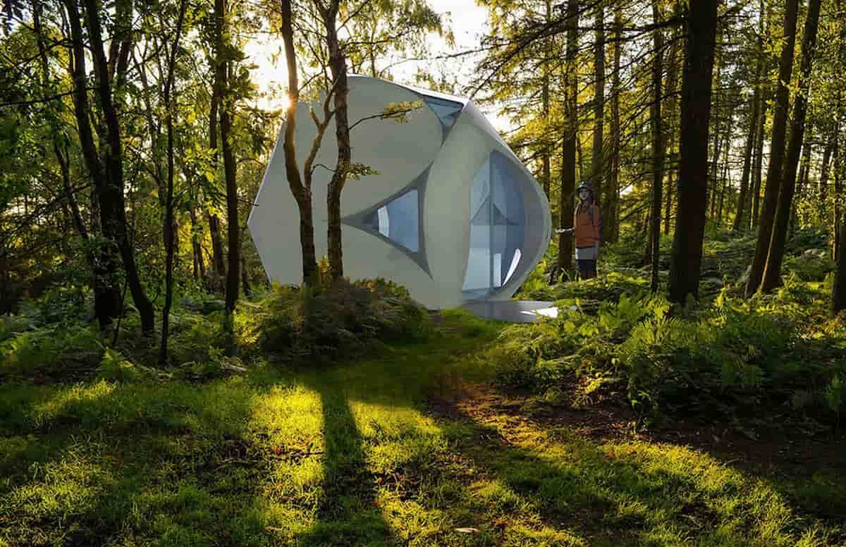 Casa Sphere é impressa em 3D usando concreto. Fotos: Divulgação/ Serendix 