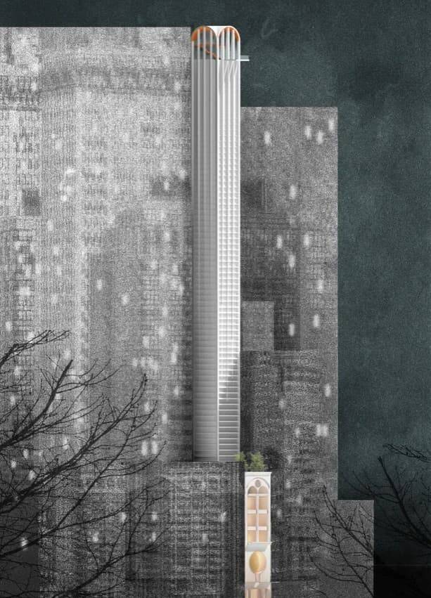 Pencil Tower terá 100 metros de altura e 5 de largura. Fotos: Divulgação/ Durbach Block Jaggers